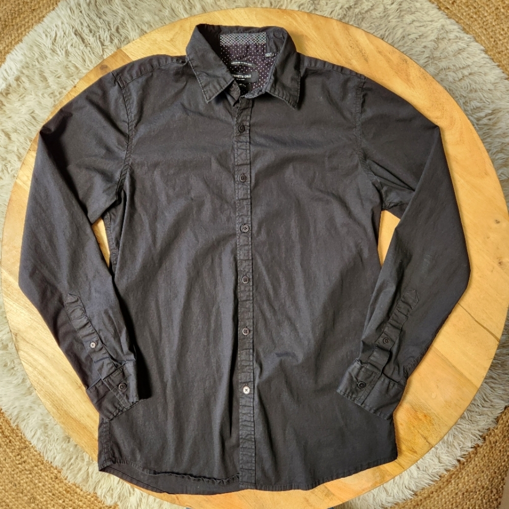 Mens Black Dress Shirt